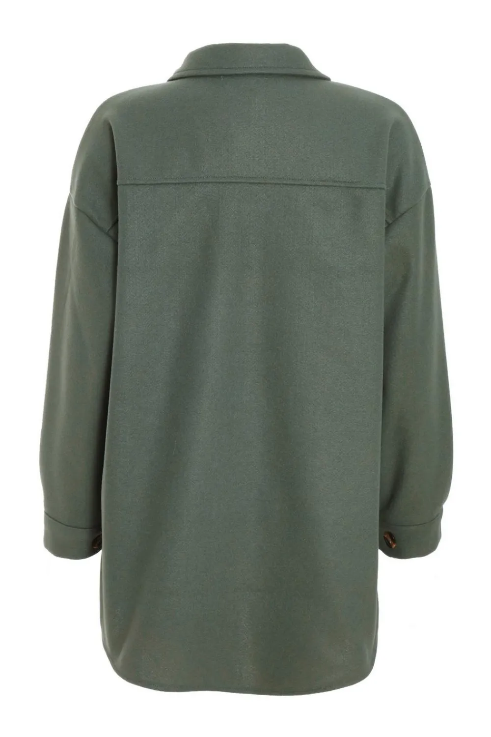 Quiz Jackets & Coats|Casual Clothing>Khaki Button Front Shacket