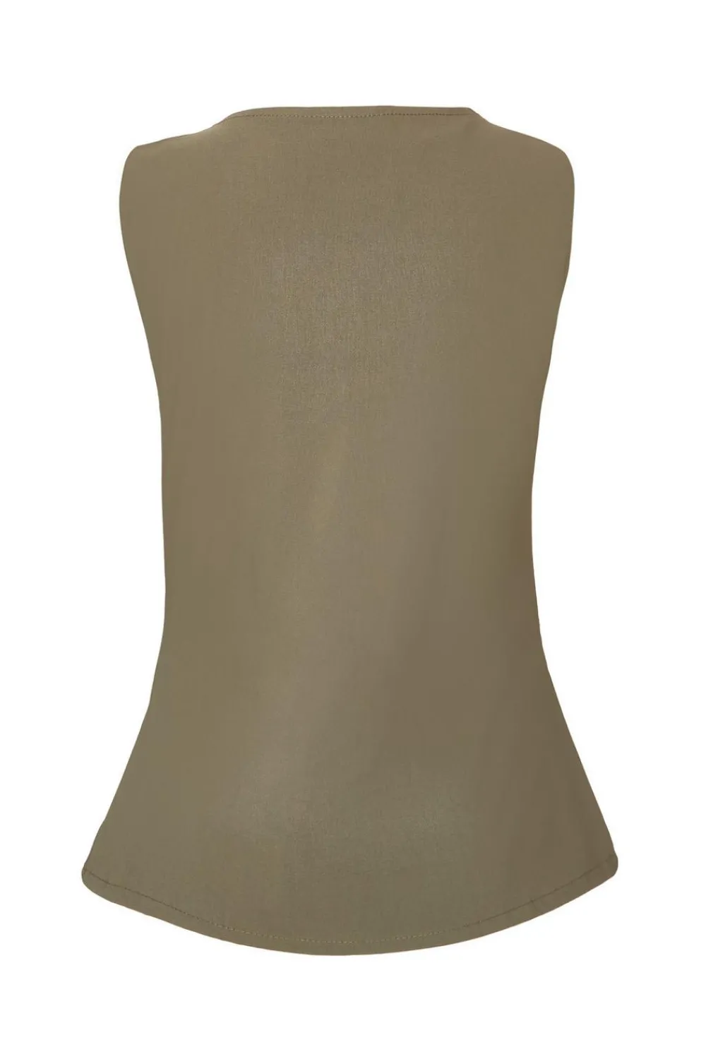 Quiz Waistcoat|Going Out Tops>Khaki Button Front Waistcoat