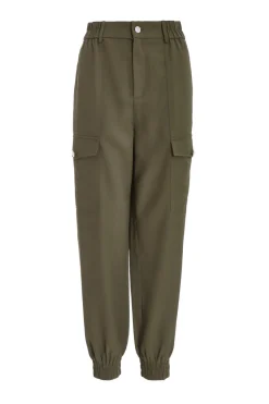 Quiz Trousers|Casual Clothing>Khaki Cargo Cuff Trousers