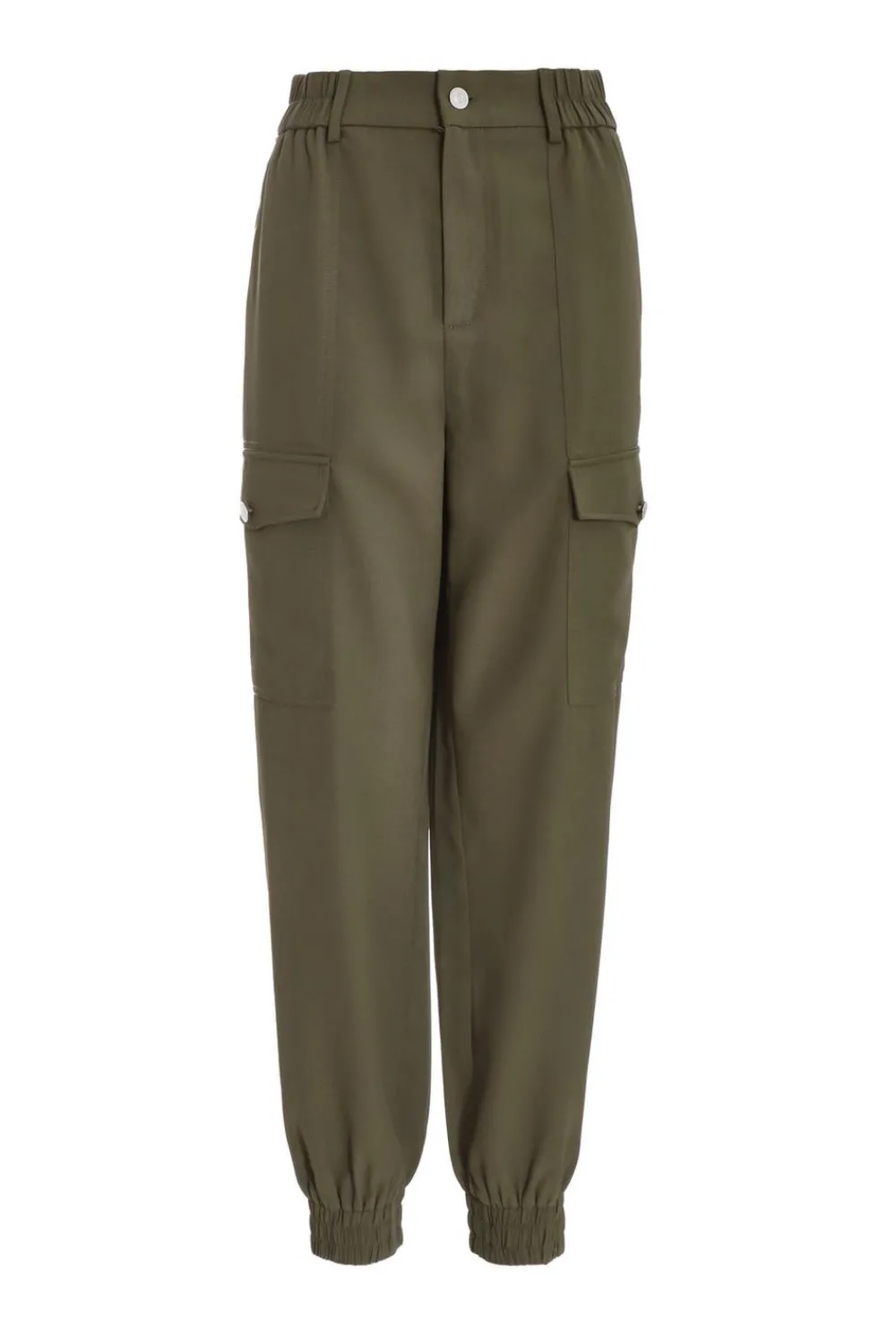 Quiz Trousers|Casual Clothing>Khaki Cargo Cuff Trousers