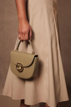 Quiz Bags|Shoe & Bag Sets>Faux Leather Top Handle Bag