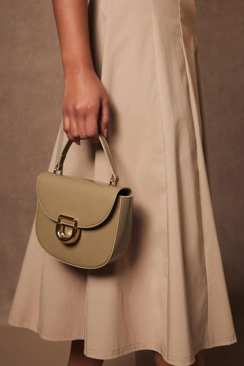 Quiz Bags|Shoe & Bag Sets>Faux Leather Top Handle Bag