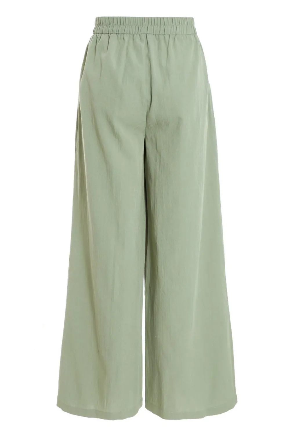 Quiz Trousers|Co-Ords>Khaki Linen Wide Leg Trousers