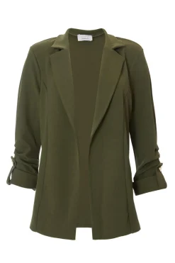 Quiz Workwear|Summer Clothes>Ruched Sleeve Blazer