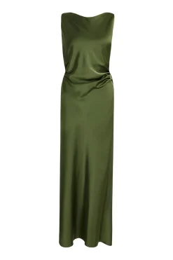 Quiz Day At The Races|Christening Guest>Satin Ruched Midi Dress