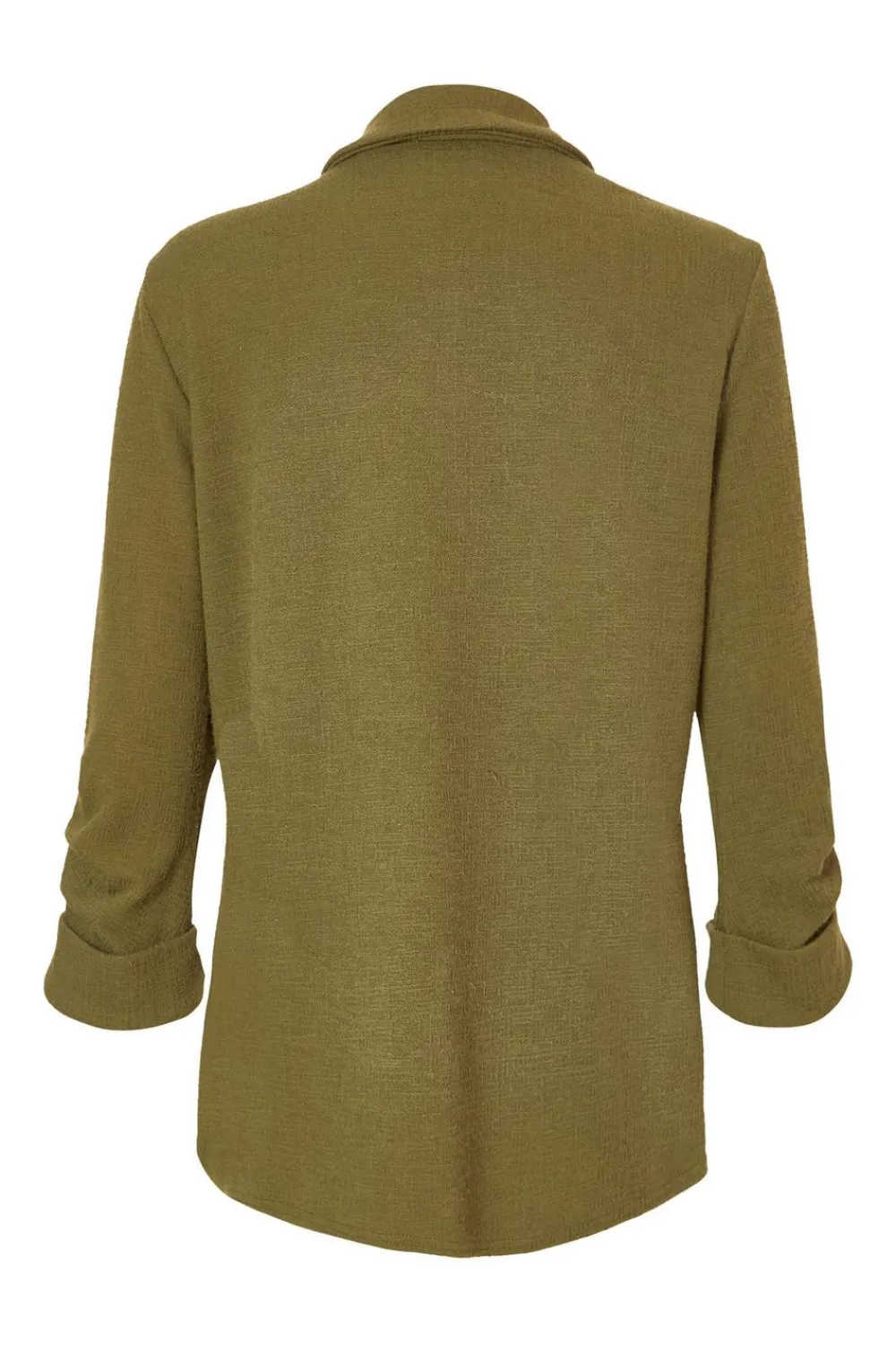 Quiz Workwear|Modest>Textured Ruched Sleeve Blazer