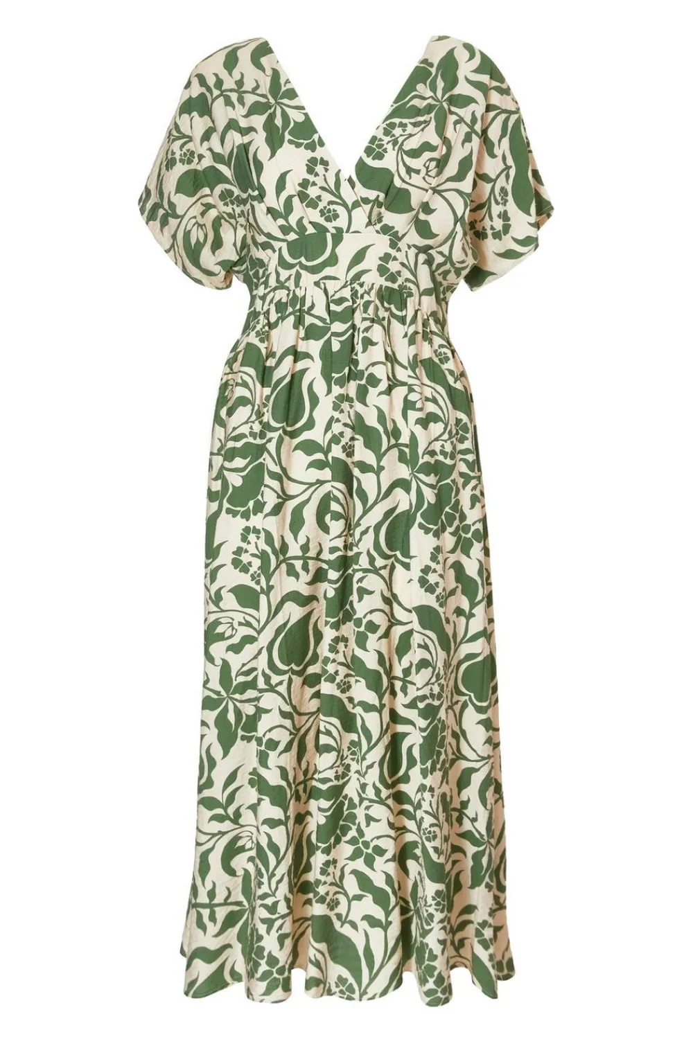 Quiz Summer Clothes|Holiday>Khaki Tropical Print Midaxi Dress