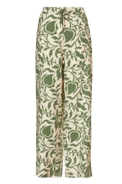 Quiz Trousers|Summer Clothes>Khaki Tropical Print Trousers