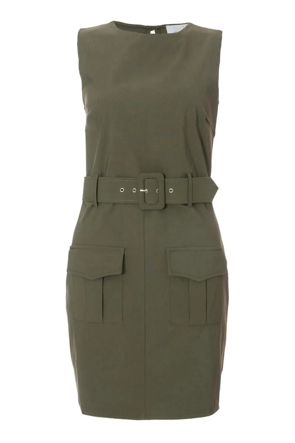 Quiz Summer Clothes|Dresses>Khaki Utility Mini Dress