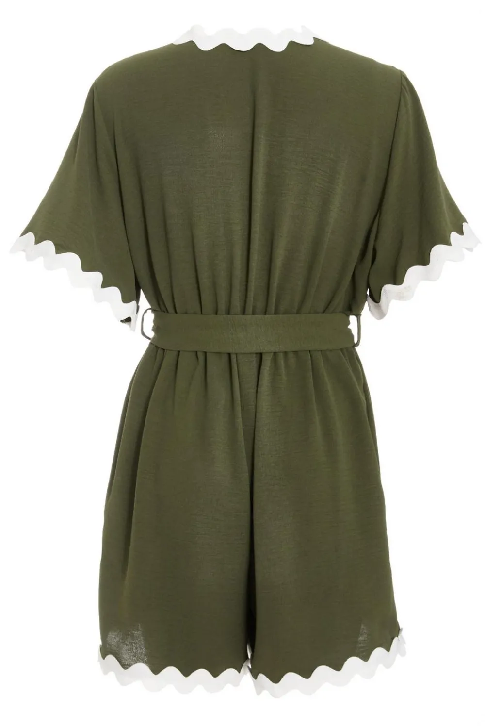 Quiz Playsuits|Summer Clothes>Wavy Trim Playsuit