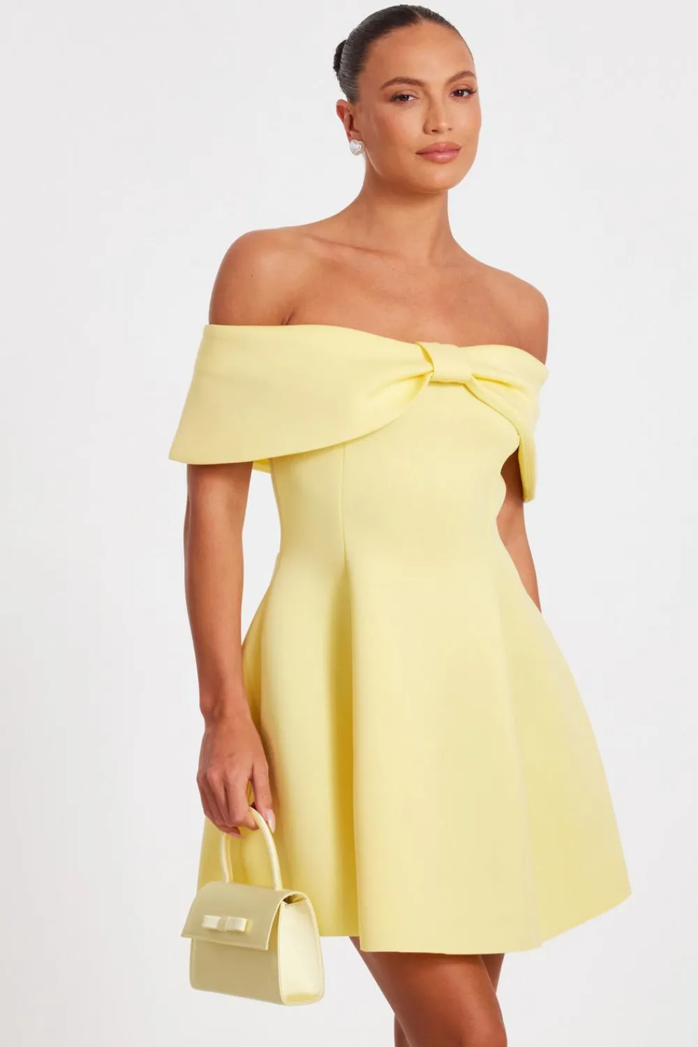 Quiz Day At The Races|Dresses>Bardot Bow Skater Dress