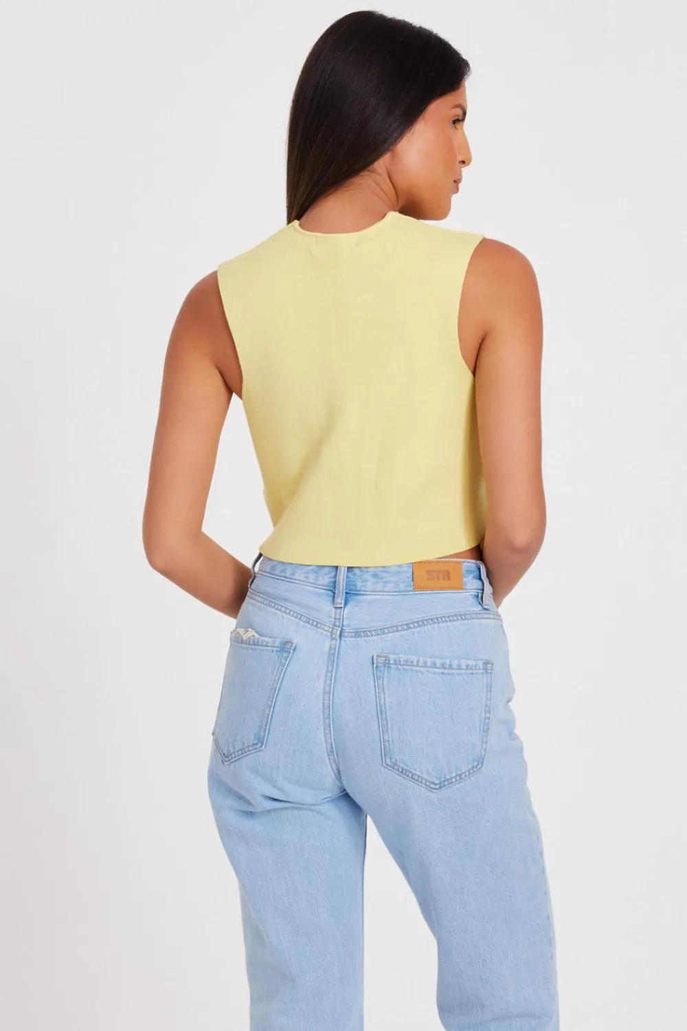 Quiz Waistcoat|Day Tops>Knitted Button Front Waistcoat
