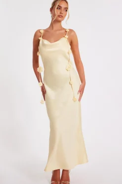 Quiz Day At The Races|Christening Guest>Satin Midaxi Dress