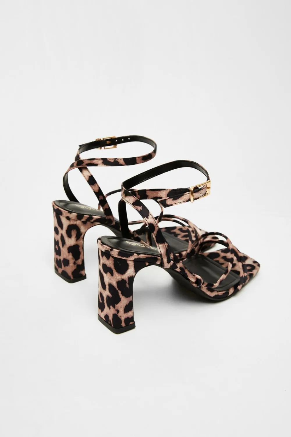 Quiz Shoe & Bag Sets|Sandals>Leopard Print Heeled Sandals