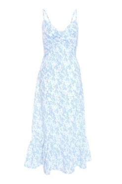 Quiz Holiday|Florals>Light Blue Ditsy Floral Midi Dress