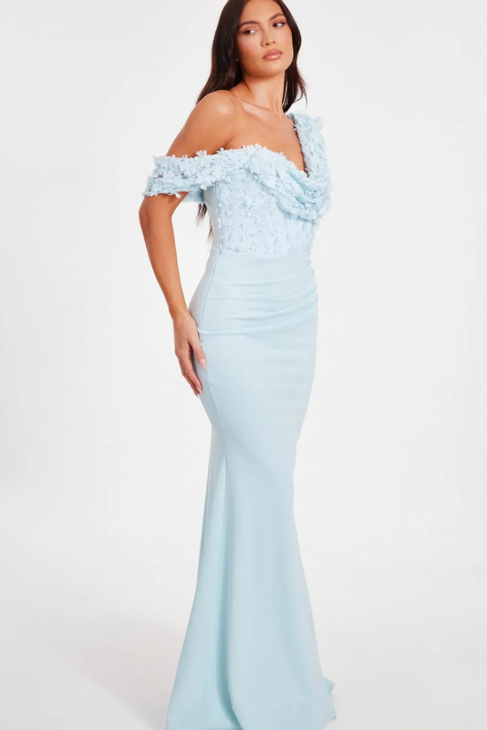Quiz Prom Dresses|Prom & Ball>Floral Ruched Maxi Dress