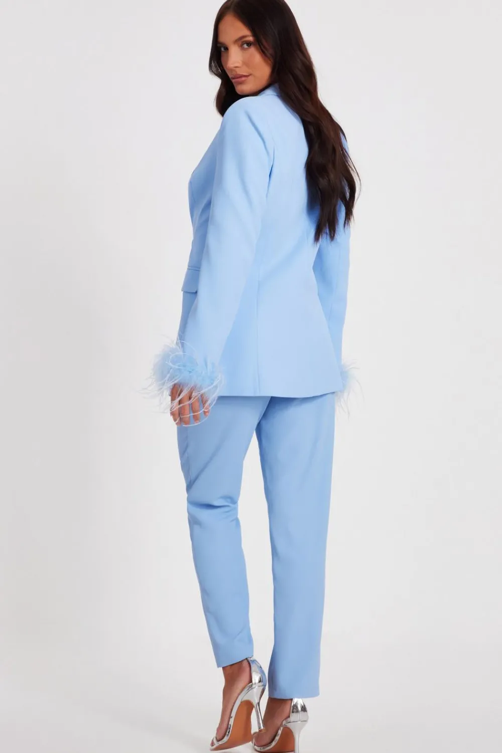 Quiz Day At The Races|Christening Guest>Light Blue Tailored Trousers