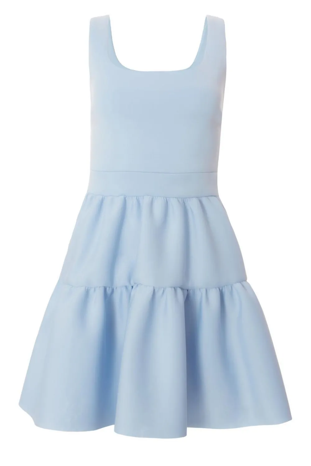 Quiz Day At The Races|Christening Guest>Light Blue Tiered Skater Mini Dress
