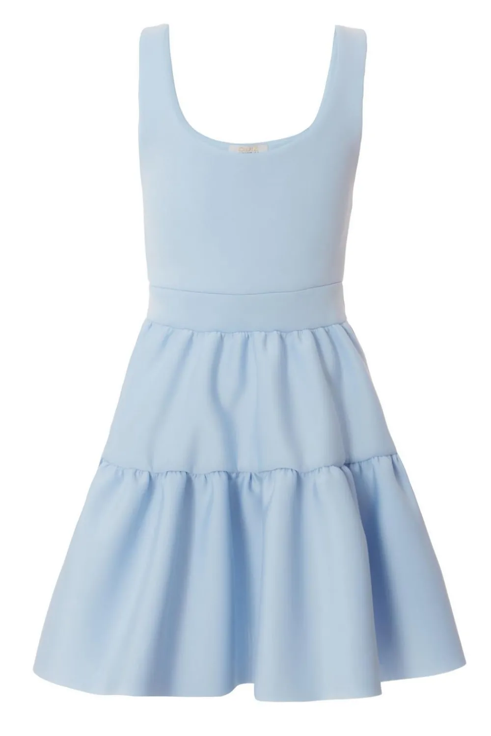 Quiz Day At The Races|Christening Guest>Light Blue Tiered Skater Mini Dress