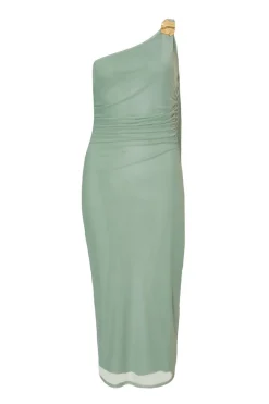 Quiz Day At The Races|Christening Guest>Light Mesh One Shoulder Midi Dress