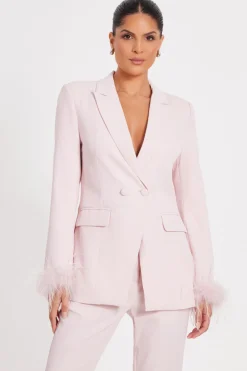Quiz Day At The Races|Christening Guest>Feather Trim Blazer