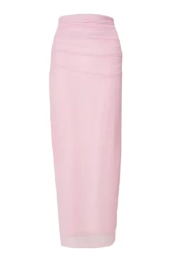 Quiz Day At The Races|Summer Clothes>Mesh Ruched Midaxi Skirt