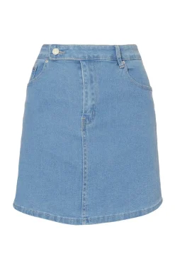 Quiz Summer Clothes|Skirts>Light Wash Denim Mini Skirt