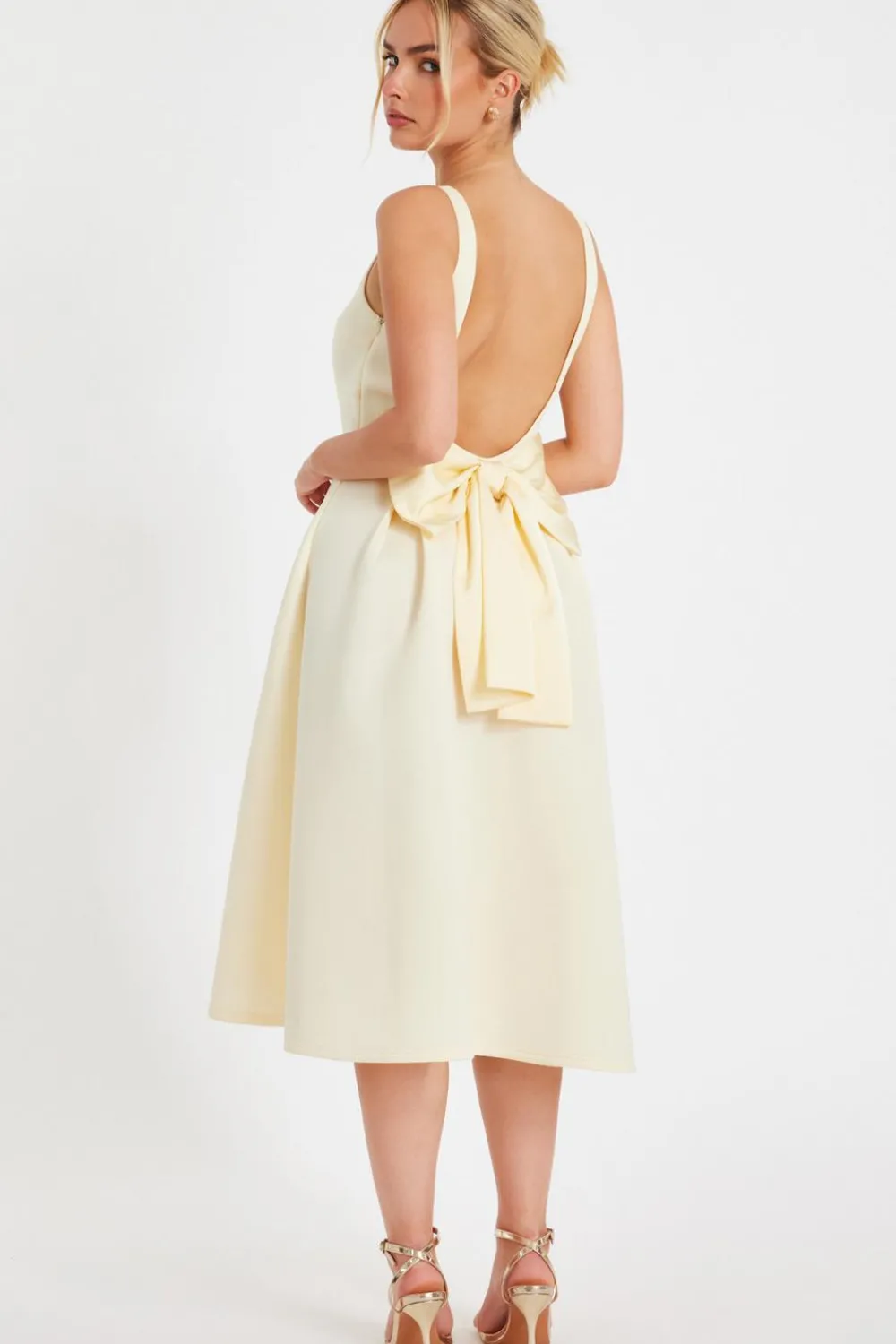 Quiz Day At The Races|Christening Guest>Bow Back Midi Dress