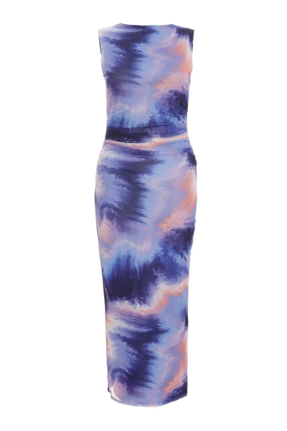 Quiz Midi Dresses|Maxi Dresses>Lilac Abstract Print Mesh Midaxi Dress