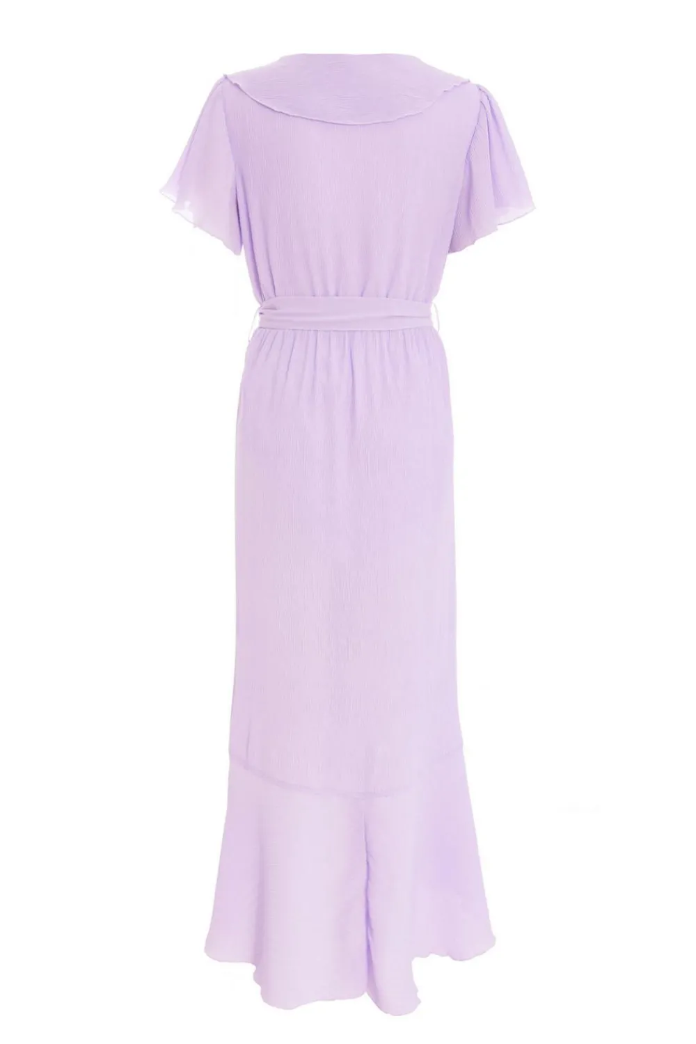 Quiz Holiday|Casual Clothing>Lilac Crinkle Frill Midaxi Dress
