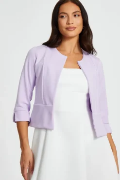 Quiz Day At The Races|Christening Guest>Lilac Cropped Jacket