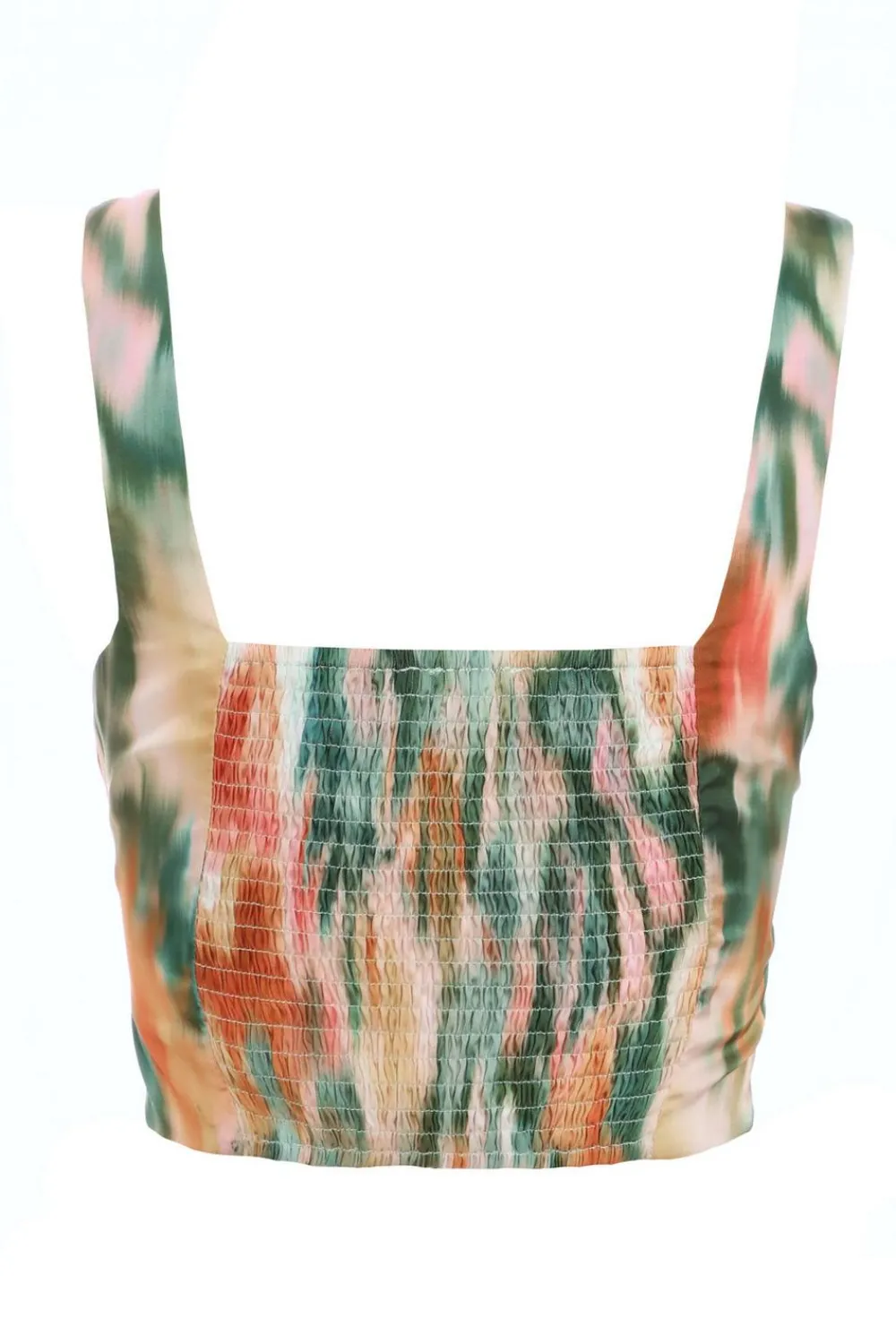 Quiz Going Out Tops|Crop Tops>Marble Print Corset Top