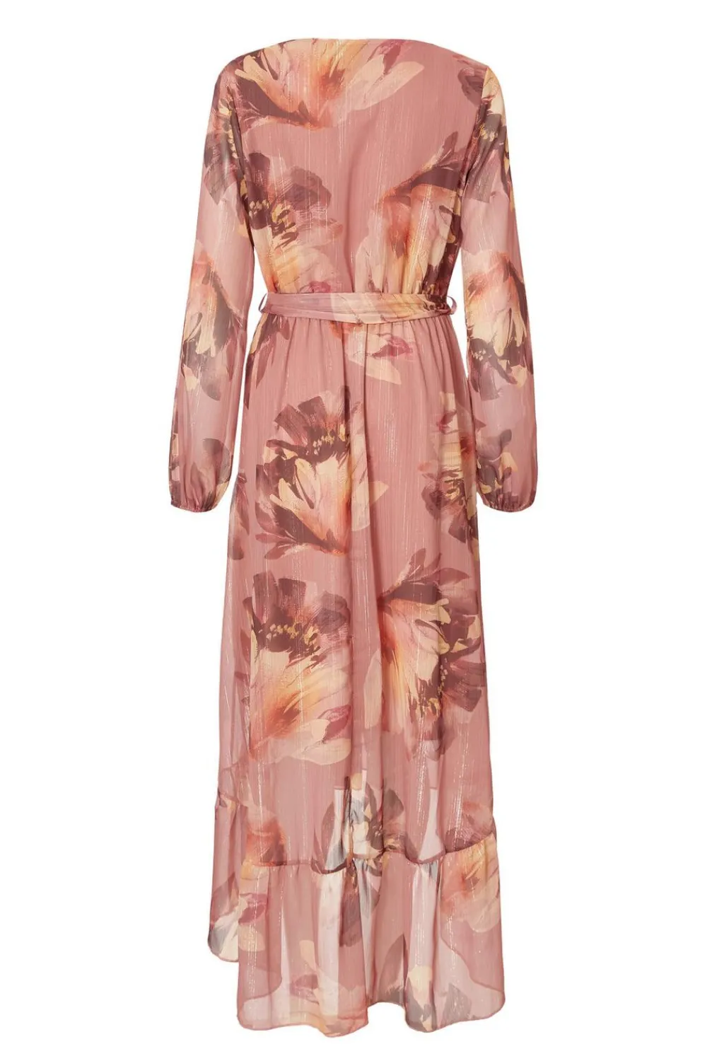 Quiz Day At The Races|Christening Guest>Mauve Floral Dip Hem Midaxi Dress