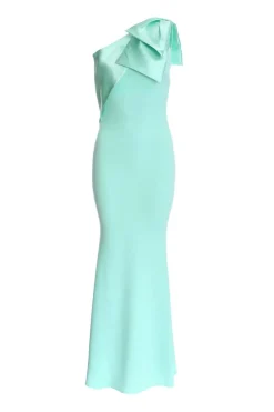 Quiz Prom Dresses|Prom & Ball>Mint One Shoulder Bow Maxi Dress