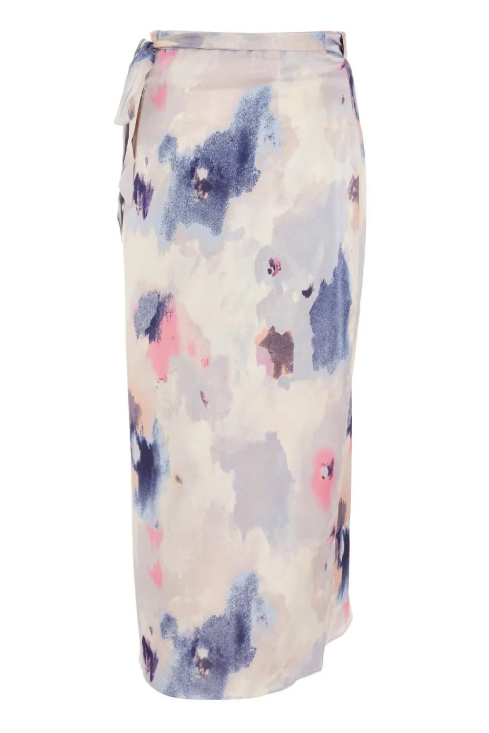 Quiz Summer Clothes|Skirts>Multicoloured Marble Print Wrap Midi Skirt