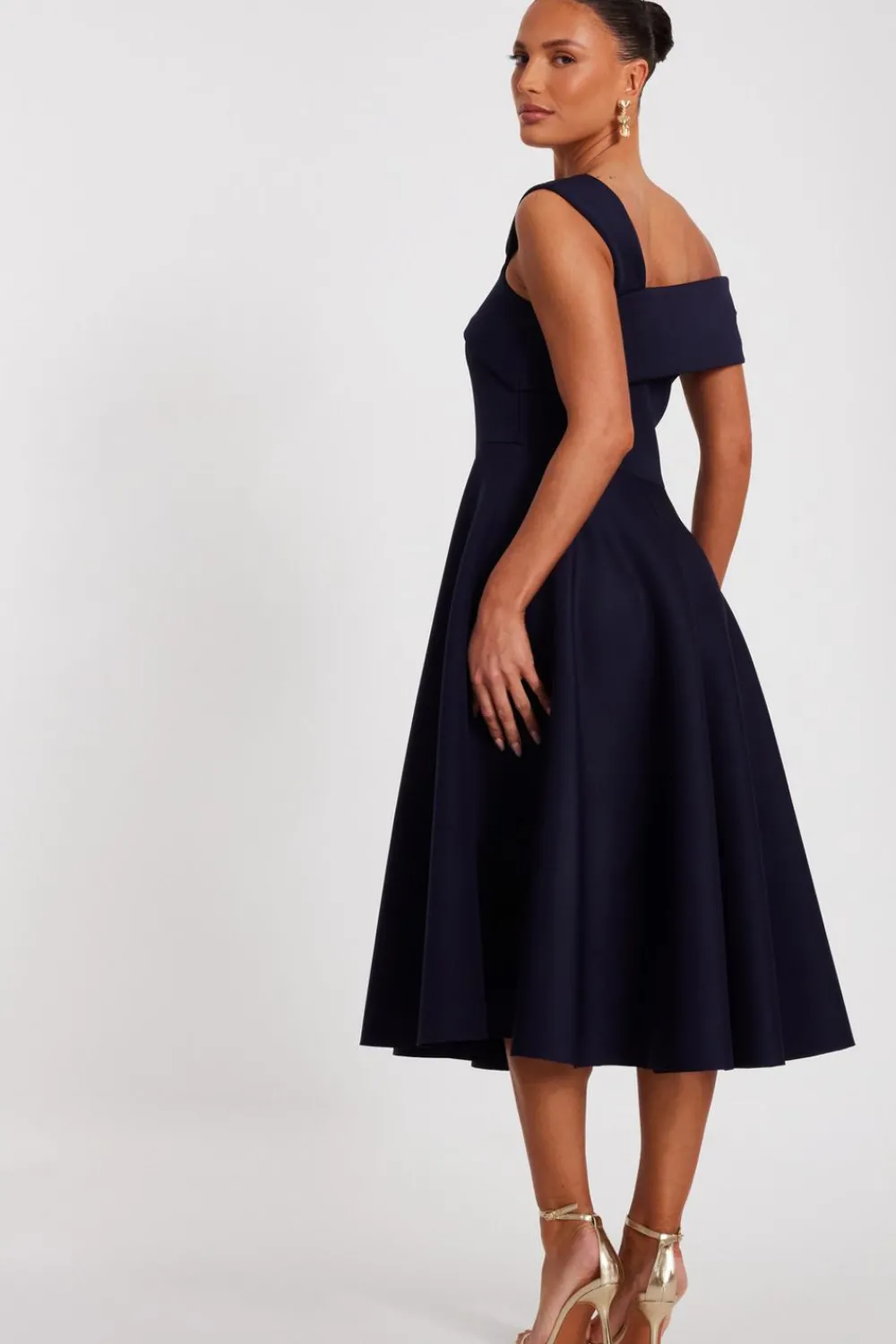 Quiz Evening Dresses|Day At The Races>Asymmetric Skater Dress