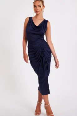 Quiz Day At The Races|Christening Guest>Cowl Neck Midi Dress
