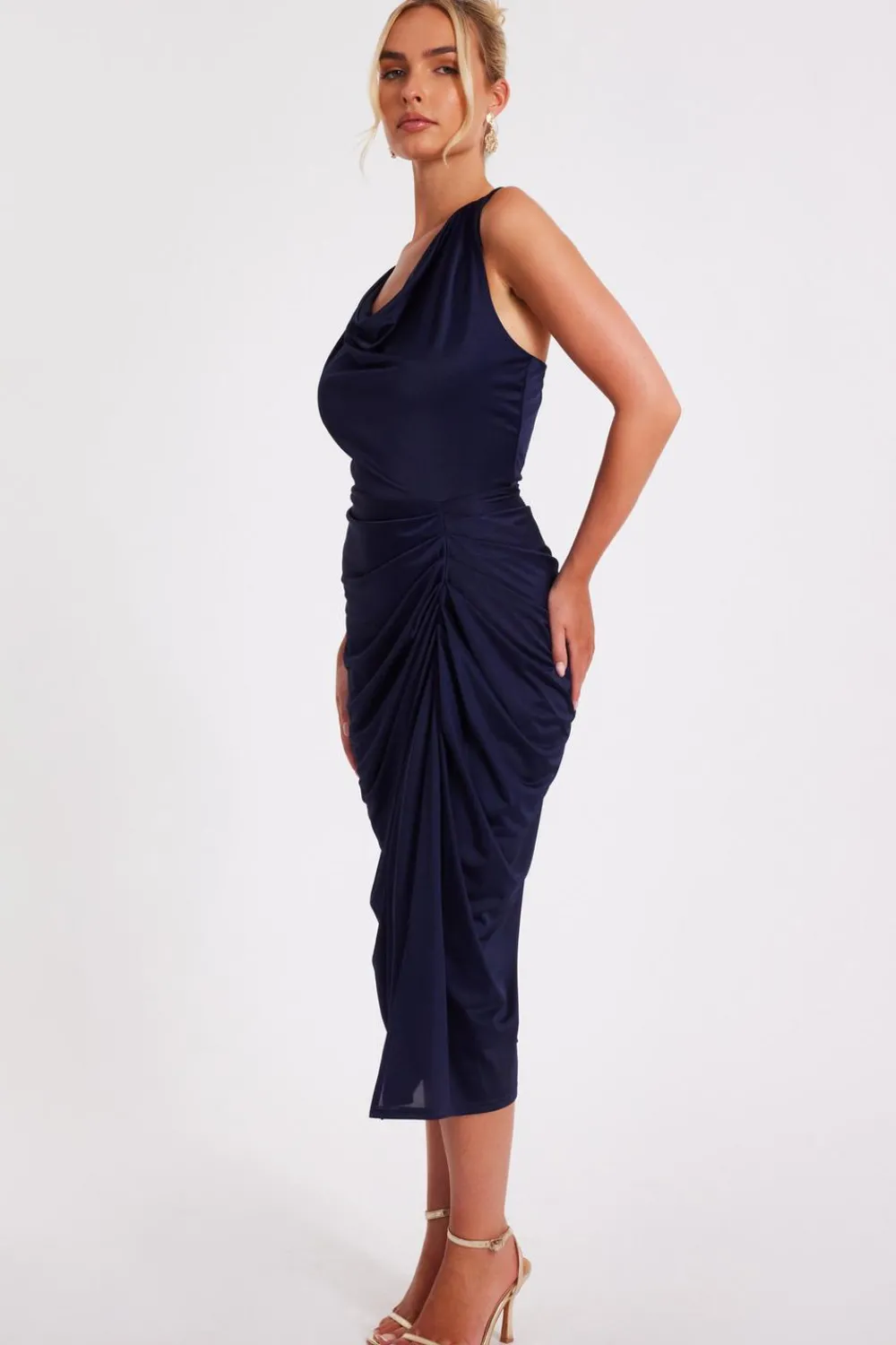 Quiz Day At The Races|Christening Guest>Cowl Neck Midi Dress