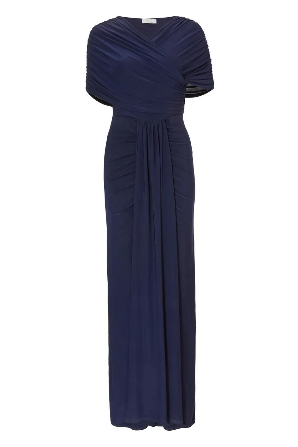 Quiz Evening Dresses|Day At The Races>Navy Cross Front Ruched Maxi Dress