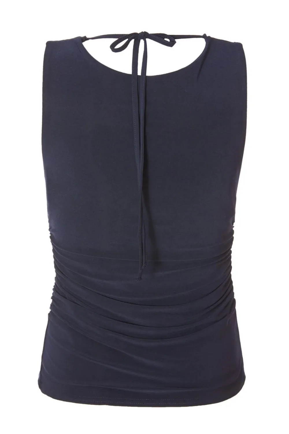 Quiz Day Tops|Going Out Tops>Navy Drape Back Top