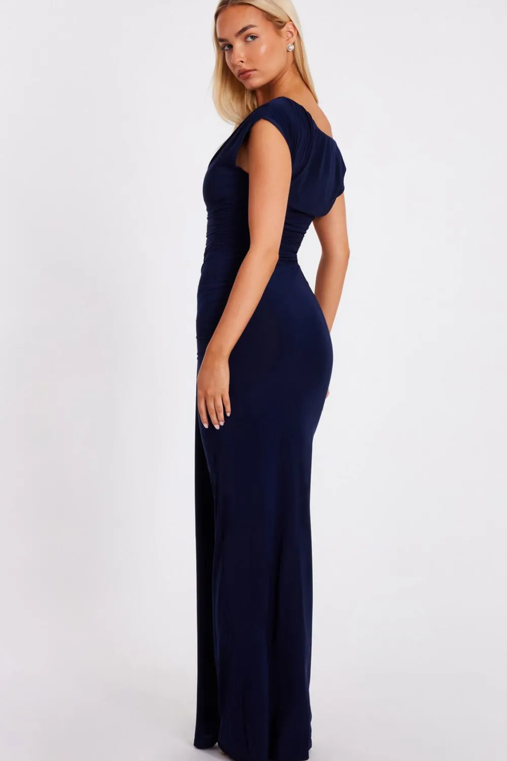 Quiz Christening Guest|Dresses>Drape Front Maxi Dress