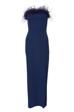 Quiz Prom Dresses|Prom & Ball>Feather Trim Midaxi Dress