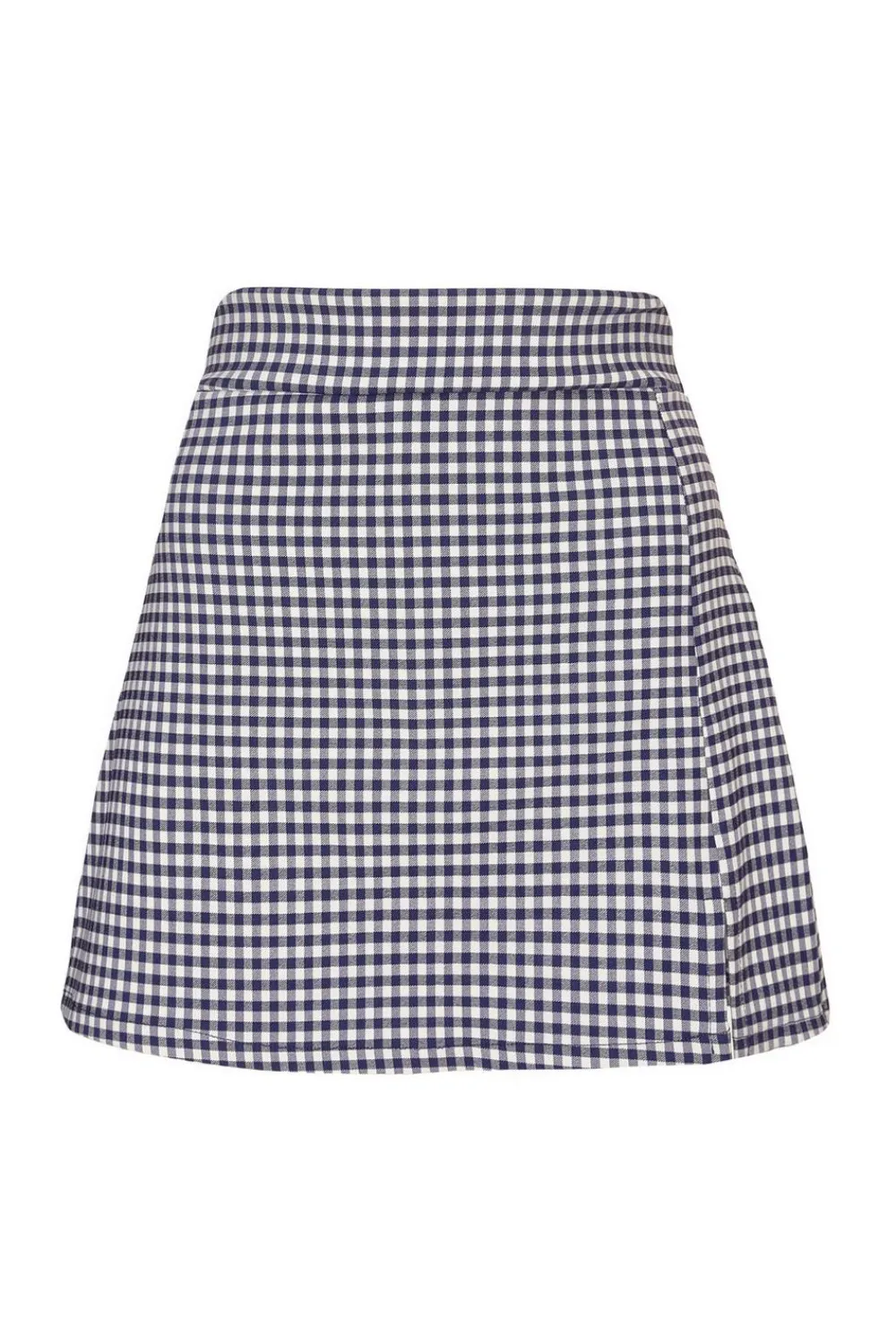 Quiz Workwear|Summer Clothes>Navy Gingham Wrap Skort
