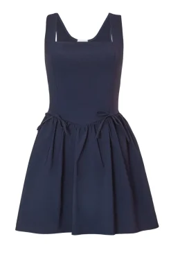 Quiz Going Out|Dresses>Navy Layered Mini Dress