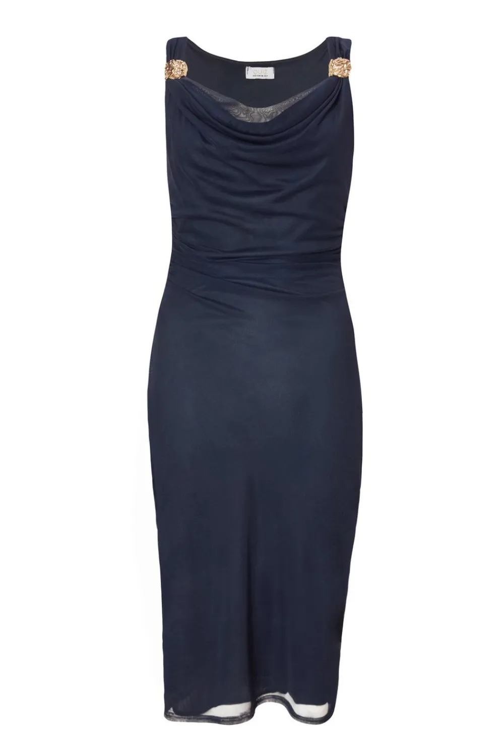 Quiz Day At The Races|Christening Guest>Mesh Buckle Detail Midi Dress