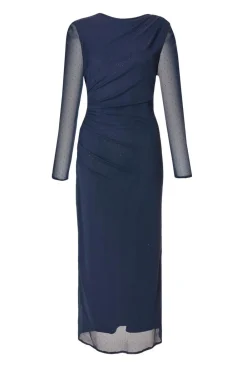 Quiz Modest|Going Out>Navy Mesh Diamante Midaxi Dress