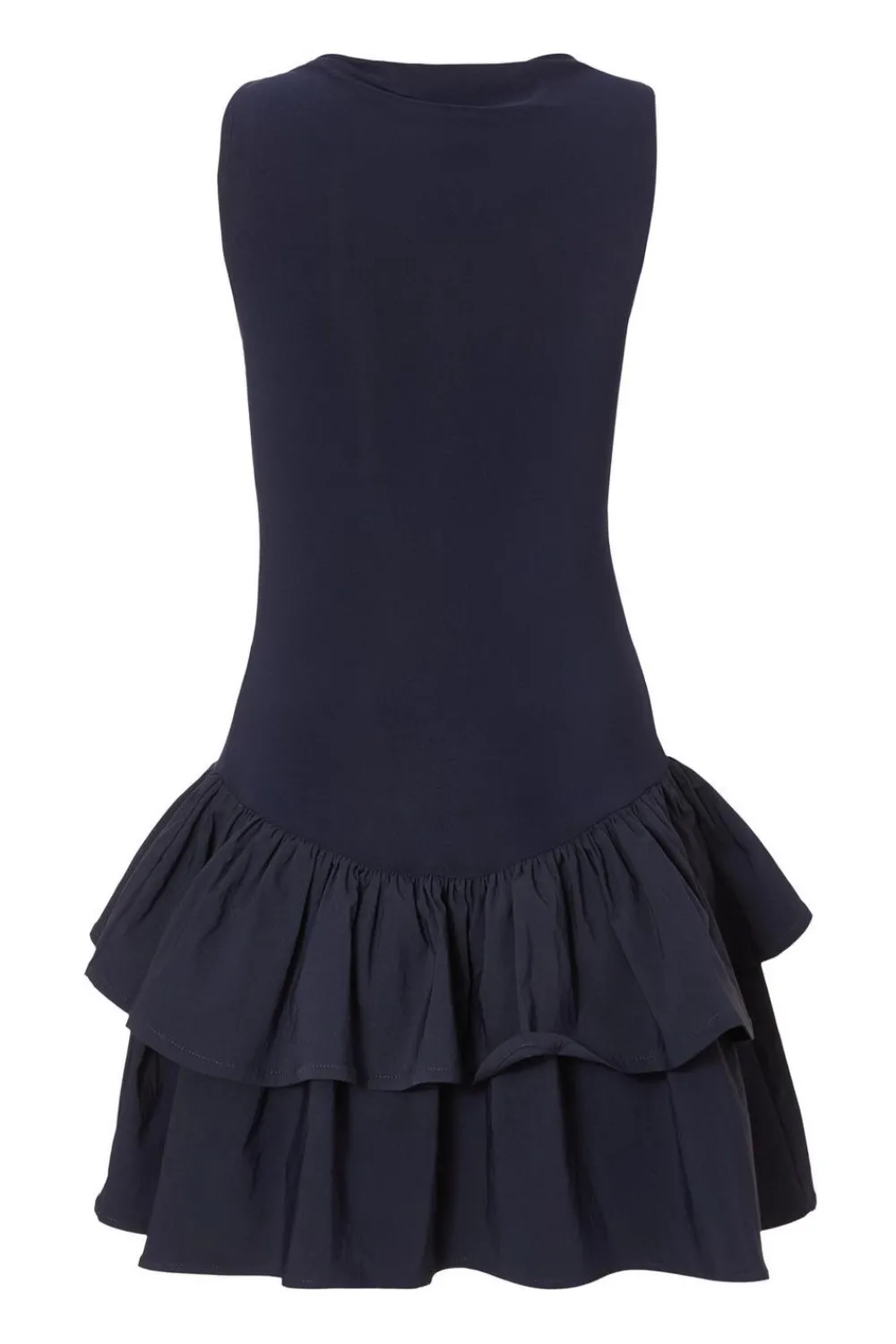Quiz Going Out|Dresses>Navy Ruffle Hem Mini Dress