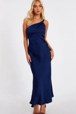 Quiz Evening Dresses|Day At The Races>Satin One Shoulder Midaxi Dress