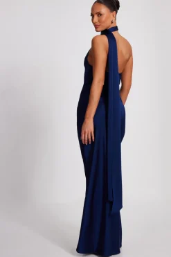 Quiz Prom Dresses|Prom & Ball>Satin Wrap Neck Maxi Dress