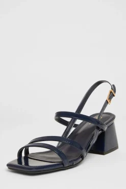 Quiz Sandals|Heels>Slingback Low Block Heels